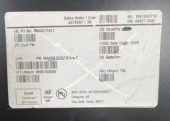 MAX96707GTG Integrated Circuit Chip 14-Bit GMSL Serializer με κοαξική/STP καλωδιακή κίνηση