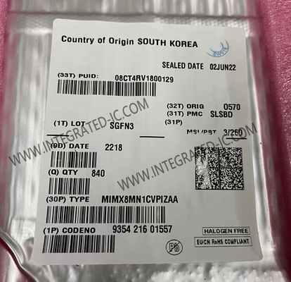 MIMX8MN1CVPIZAA Μικροελεγκτής MCU 2Core 64-Bit i.MX8MN Μικροελεγκτής IC FCBGA-306