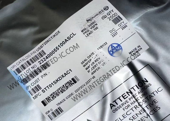Συμπληρωμένο κύκλωμα chip USB7206CT/KDX USB 3.1 Gen 2 Hub ελεγκτές VQFN-100