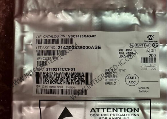 Ethernet IC VSC7425XJG-02 10 θυρών Διαχειριζόμενο Layer 2-Ethernet Switch IC με 12 πομποδέκτες BGA-672