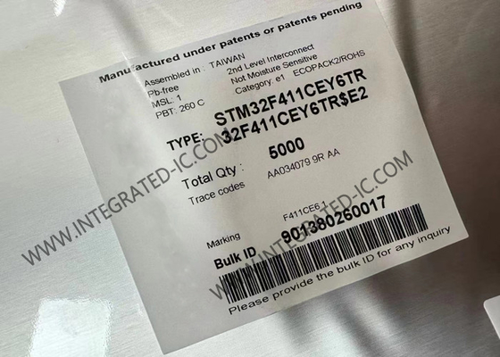Μικροελεγκτής MCU STM32F411CEY6TR 32Bit Μονόπυρη Μικροελεγκτής IC UFBGA49