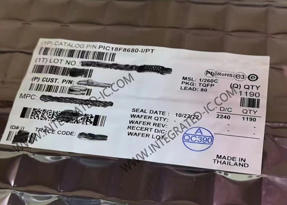 Μικροελεγκτής MCU 40MHz 8-bit PIC και AVR Μικροελεγκτές TQFP-80