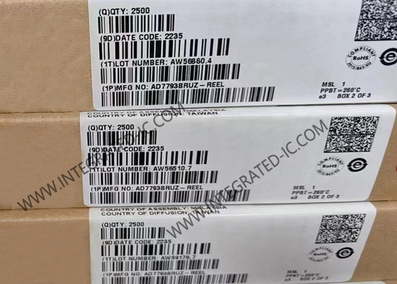 Συμπληρωμένο κύκλωμα AD7793BRUZ 3 κανάλια χαμηλό θόρυβο 24Bit Sigma Delta ADC