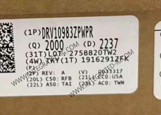 DRV10983ZPWPR Integrated Circuit Chip 24V 3A 3-Phase BLDC Driver Οδηγός κινητήρα