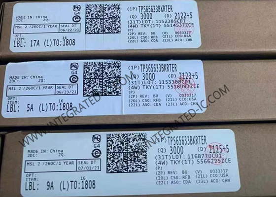 TPS65633BKRTER Τσιπ ολοκληρωμένου κυκλώματος 4.5V έως 4.8V Μετατροπέας υψηλής έντασης VI