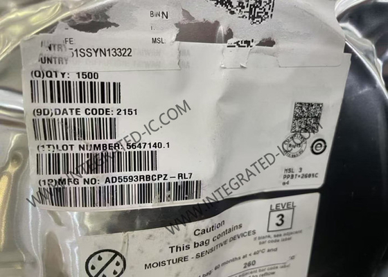 8 κανάλια AD5593RBCPZ Integrated Circuit Chip LFCSP-16 Ψηφιακός προς αναλογικός μετατροπέας