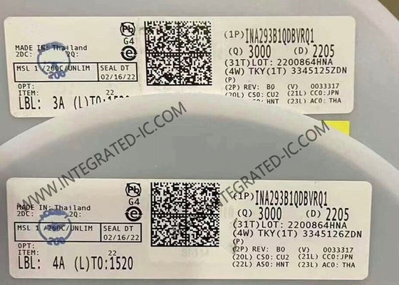 INA293B1QDBVRQ1 Τσιπ ολοκληρωμένου κυκλώματος 1.3MHz Υπερτελής ακρίβειας ενισχυτής αισθητήρα ρεύματος