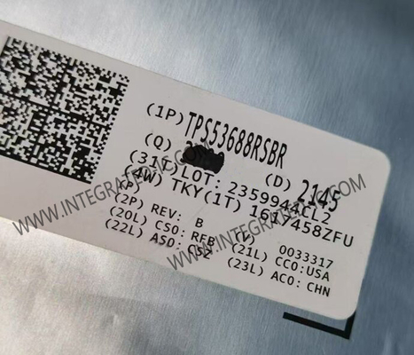 Συμπληρωμένο κύκλωμα τσιπ TPS53688RSBR Διπλό κανάλι 8 φάσεων QFN-40