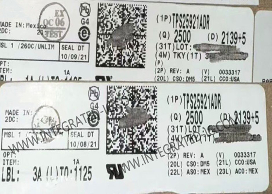 TPS25921ADR Τσιπ ολοκληρωμένου κυκλώματος 1.7A Ηλεκτρονικό IC ασφάλειας SOIC-8 eFuse IC