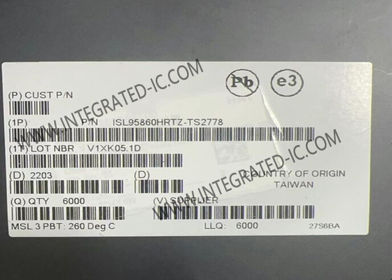 ISL95860HRTZ Integrated Circuit Chip Πολυφασικός IMVP9 Ελεγκτής TQFN-32