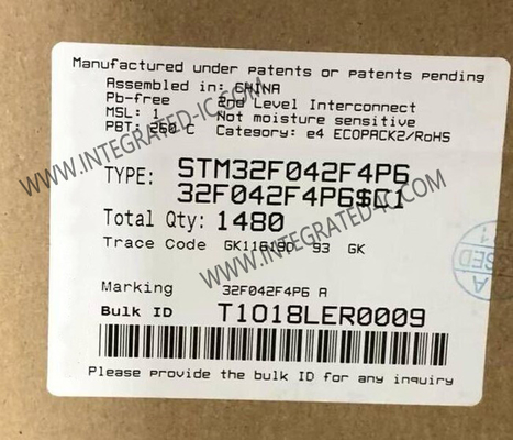 STM32F042F4P6 Μικροελεγκτής MCU Mainstream Arm Cortex-M0 USB Line MCU TSSOP-20