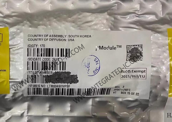 Συμπληρωμένο κύκλωμα chip LTM8049IY 2 ρυθμιστές τάσης διακόπτη εξόδου BGA77