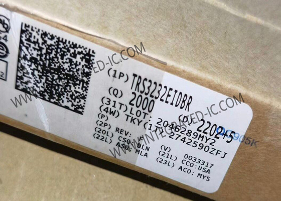 TRS3232EIDBR Τεχνολογία ολοκληρωμένου κυκλώματος Τσιπ Πολυκάναλος RS-232 Διοδηγός και δέκτης γραμμής με προστασία IECESD ± 15kV