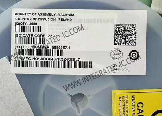 ADG849YKSZ Τεχνητό κύκλωμα 600mOhm CMOS SPDT Επικοινωνιακό διακόπτη IC SC70-6 Αναλογικό διακόπτη IC