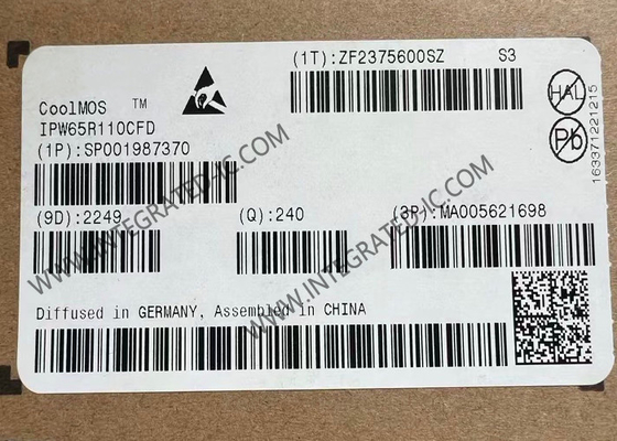 IPW65R110CFD Τσιπ ολοκληρωμένου κυκλώματος 650V N-Channel Power MOSFET Τρανζίστορες TO-247-3