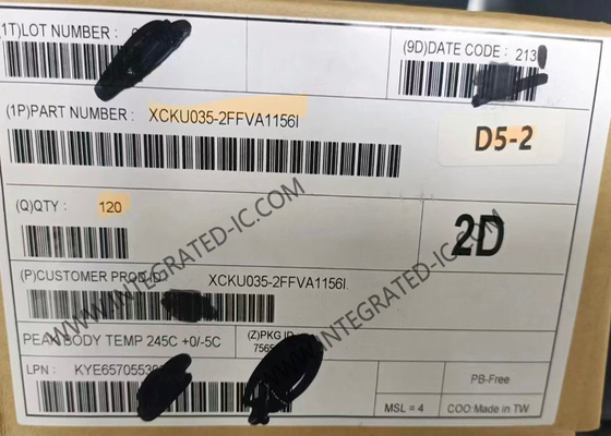 XCKU035-2FFVA1156I Πεδίο Προγραμματιζόμενη Πύλη Τάγμα Kintex UltraScale FPGA IC FCBGA1156