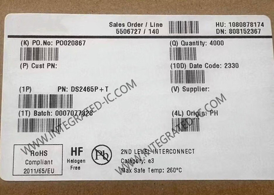 DS2465P Integrated Circuit Chip DeepCover Secure Authenticator TSOC-6 1-wire ελεγκτής