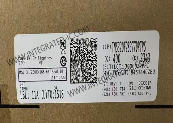 TMS320F28377DPTPS τριανταδυάμπιτο ολοκληρωμένο κύκλωμα μικροελεγκτών ασφάλειας διπλός-πυρήνων 200MHz 1MB λειτουργικό