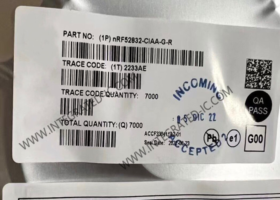 NRF52832-CIAA-G BT IC Πολυδιάστατο BT 5.4 SoC WLCSP50 Πολυπρωτόκολλο Σύστημα σε Τσιπ