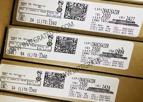 INA826AIDR Συμπληρωμένο κύκλωμα Chip Precision 200μA 36V ενισχυτής οργάνων