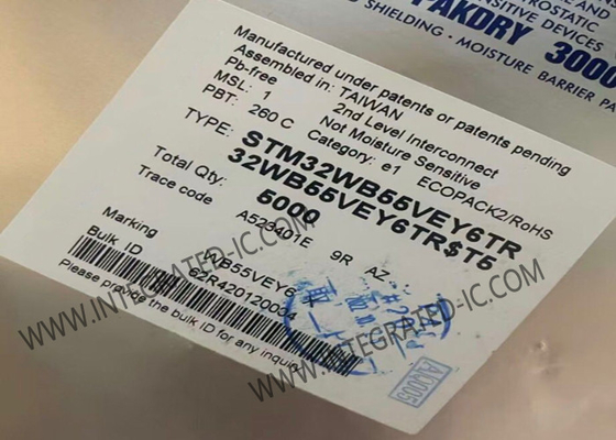 STM32WB55VEY6TR Μικροελεγκτής MCU 2Mbps Πολυπρωτόκολλο Ασύρματο 32Bit MCU WLCSP100