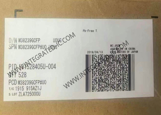 M38239GCFP Μικροελεγκτής MCU Μοναδικό τσιπ 8-bit 10MHz Μικροελεγκτής 80-QFP