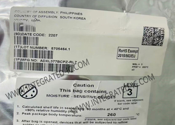 ADXL377BCPZ Αισθητήρας IC Μικρός 3-άξονας επιταχυντής χαμηλής ισχύος