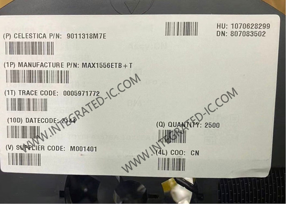 MAX1556ETB Τσιπ ολοκληρωμένου κυκλώματος υψηλής απόδοσης 1.2A PWM Step-Down DC-DC μετατροπείς