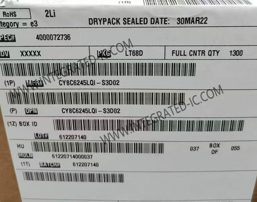 CY8C6245LQI-S3D02 Μικροελεγκτής MCU PSOCTM 6 Μικροελεγκτές MCU διπλού πυρήνα 32 bit