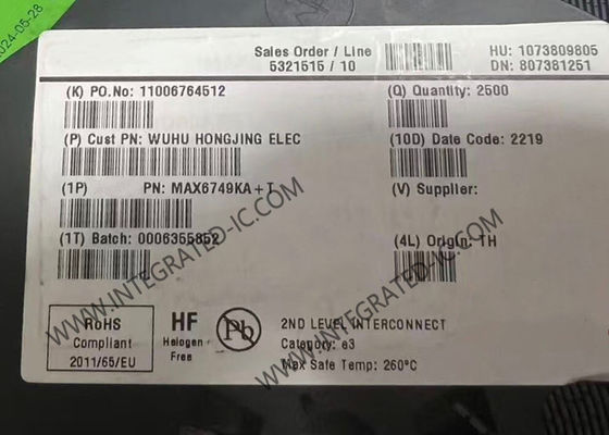 MAX6749KA Ολοκληρωμένο Κύκλωμα Chip µP Κυκλώματα Επαναφοράς SOT-23-8 Κυκλώματα Εποπτείας