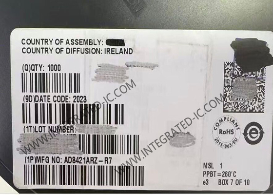 AD8421ARZ Ολοκληρωμένο Κύκλωμα Chip 10MHz Ενισχυτές Οργάνων Χαμηλής Ισχύος SOIC8