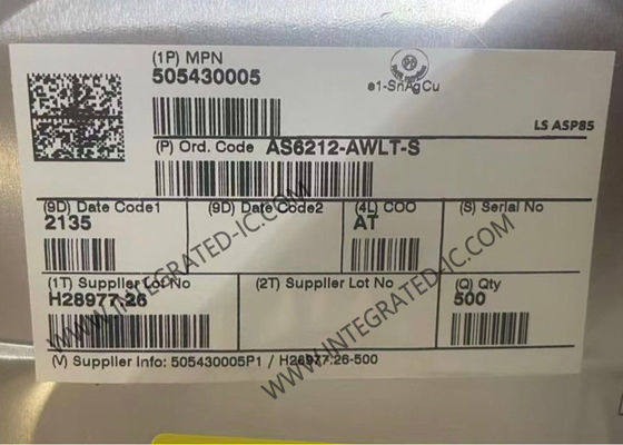 AS6212-AWLT-S Sensor IC ψηφιακοί αισθητήρες θερμοκρασίας υψηλής ακρίβειας WLCSP6