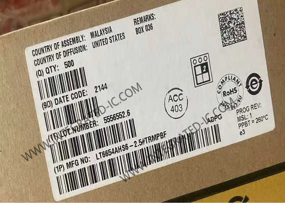 LT6654AHS6-2.5 Τσιπ ολοκληρωμένου κυκλώματος ακρίβεια ευρεία παροχή υψηλής απόδοσης κίνηση χαμηλού θορύβου αναφορά