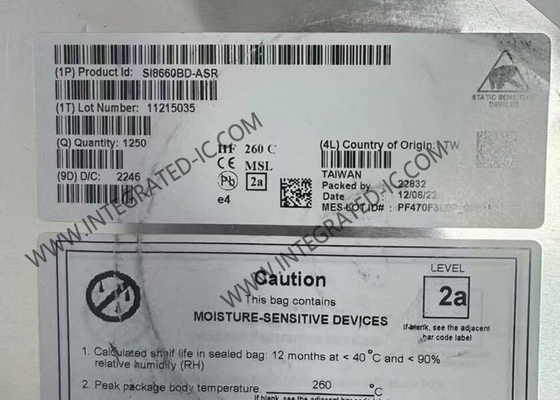 SI8660BD-ASR Ολοκληρωμένο Κύκλωμα Chip 5000Vrms Έξι Καναλιών Ψηφιακοί Απομονωτές SOIC16