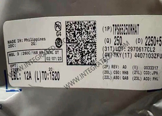 TPS65250RHAT Ολοκληρωμένο Κύκλωμα Chip 4.5V έως 18V Σύγχρονος Τριπλός Buck Converter