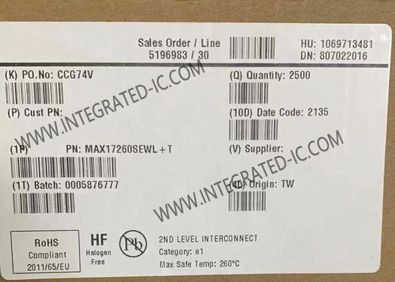 MAX17260SEWL Ολοκληρωμένο Κύκλωμα Chip Σύστημα Διαχείρισης Μπαταρίας IC Lithium Ion 9-WLP