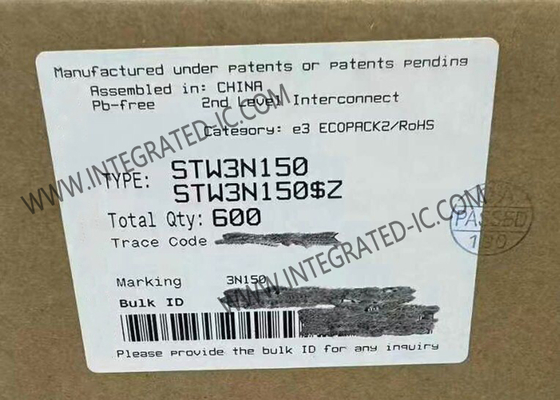 STW3N150 Τσιπ ολοκληρωμένου κυκλώματος N-Channel 1500V 2.5A 6 Ω Power MOSFET Τρανζίστορες
