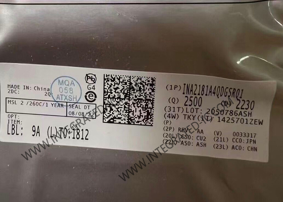 INA2181A4QDGSRQ1 αυτοκίνητοι αμφίδρομοι ενισχυτές τρέχων-αίσθησης παραγωγής τάσης