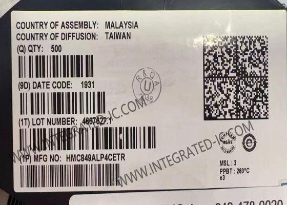 Μοντέλο ασύρματης επικοινωνίας HMC849ALP4CETR Υψηλής απομόνωσης SPDT Μη ανακλαστικός διακόπτης