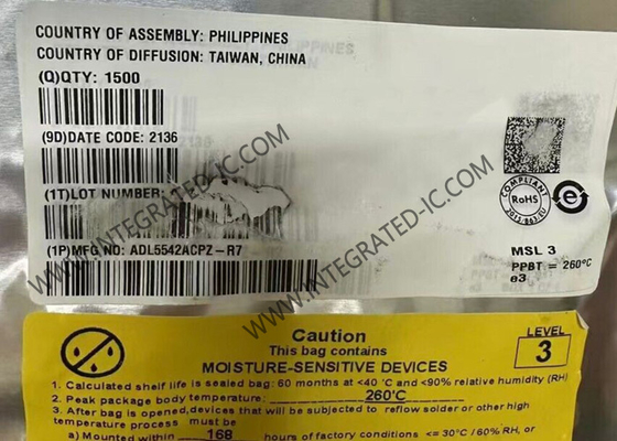 ADL5542ACPZ Μονάδα Ασύρματης Επικοινωνίας RF Amplifiers 20dB Gain Block Γραμμικός Ενισχυτής