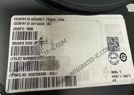 AD8310ARMZ Ολοκληρωμένο Κύκλωμα Chip 95dB Λογαριθμικός Ενισχυτής MSOP8 Ανιχνευτές Ισχύος RF