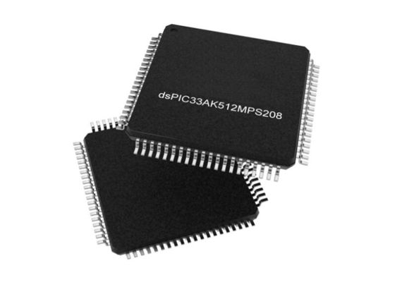 DSPIC33AK512MPS208-I/PT Μικροελεγκτής MCU Υψηλής Απόδοσης 32Bit Single Core DSC TQFP80