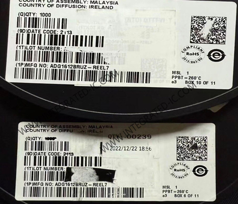 ADG1612BRUZ Chip ολοκληρωμένου κυκλώματος 1 Ω Quad Single-pole/Single-throw Switches