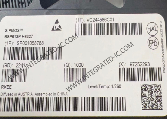 BSP613P Τσιπ ολοκληρωμένου κυκλώματος 60V Επικαιροποίηση P-Channel SIPMOS Power MOSFET Transistor