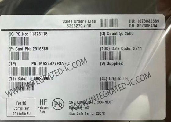Συμπληρωμένο κύκλωμα Chip MAX4427ESA Δύο υψηλής ταχύτητας 1.5A MOSFET οδηγοί SOIC8