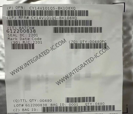 CY14V101QS-BK108XQ Μνήμη IC Chip 1-Mbit Quad SPI NVSRAM Μνήμη IC FBGA-24