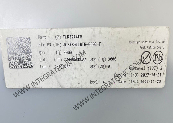 Αισθητήρας IC ACS780LLRTR-050B-T Αισθητήρας ρεύματος με ρεύμα 200μΩ