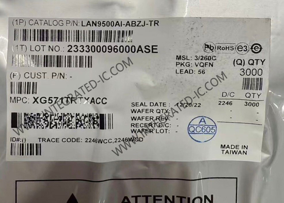 LAN9500AI-ABZJ Ethernet IC Single Chip High-Speed USB 2.0 έως 10/100 Ελεγκτής Ethernet
