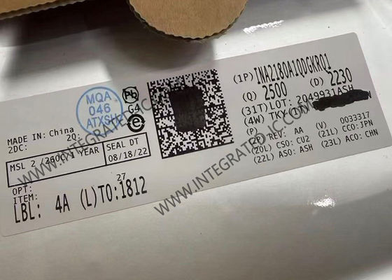 INA2180A1QDGKRQ1 Τσιπ ολοκληρωμένου κυκλώματος 350kHz ενισχυτής αισθητήρα ρεύματος VSSOP8