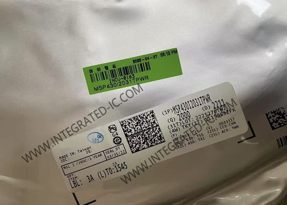 MSP430I2031TPWR Μικροελεγκτής MCU 16Bit MCU 16.384Mhz Μικροελεγκτές μικρού σήματος